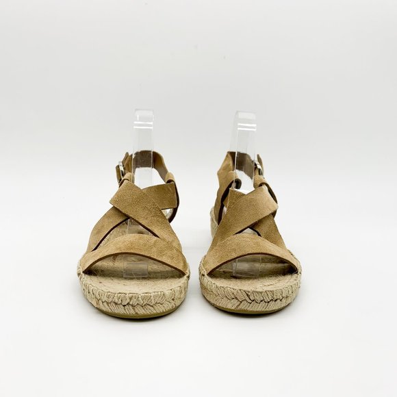 VIA SPIGA Gia Suede Espadrille Sandals Desert - Picture 3 of 9